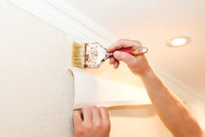 Pose de papier peint à Landorthe — revêtements muraux et toiles de verre